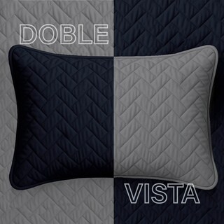 Foto 5 | Edredón Ligero Con Fundas Tesso Home Pinsonic Individual Color Marino Doble Vista