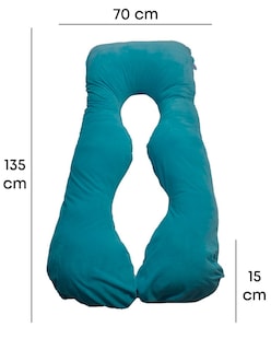 Foto 3 | Almohada Lunics Para Embarazo Y Lactancia Con Funda color Azul