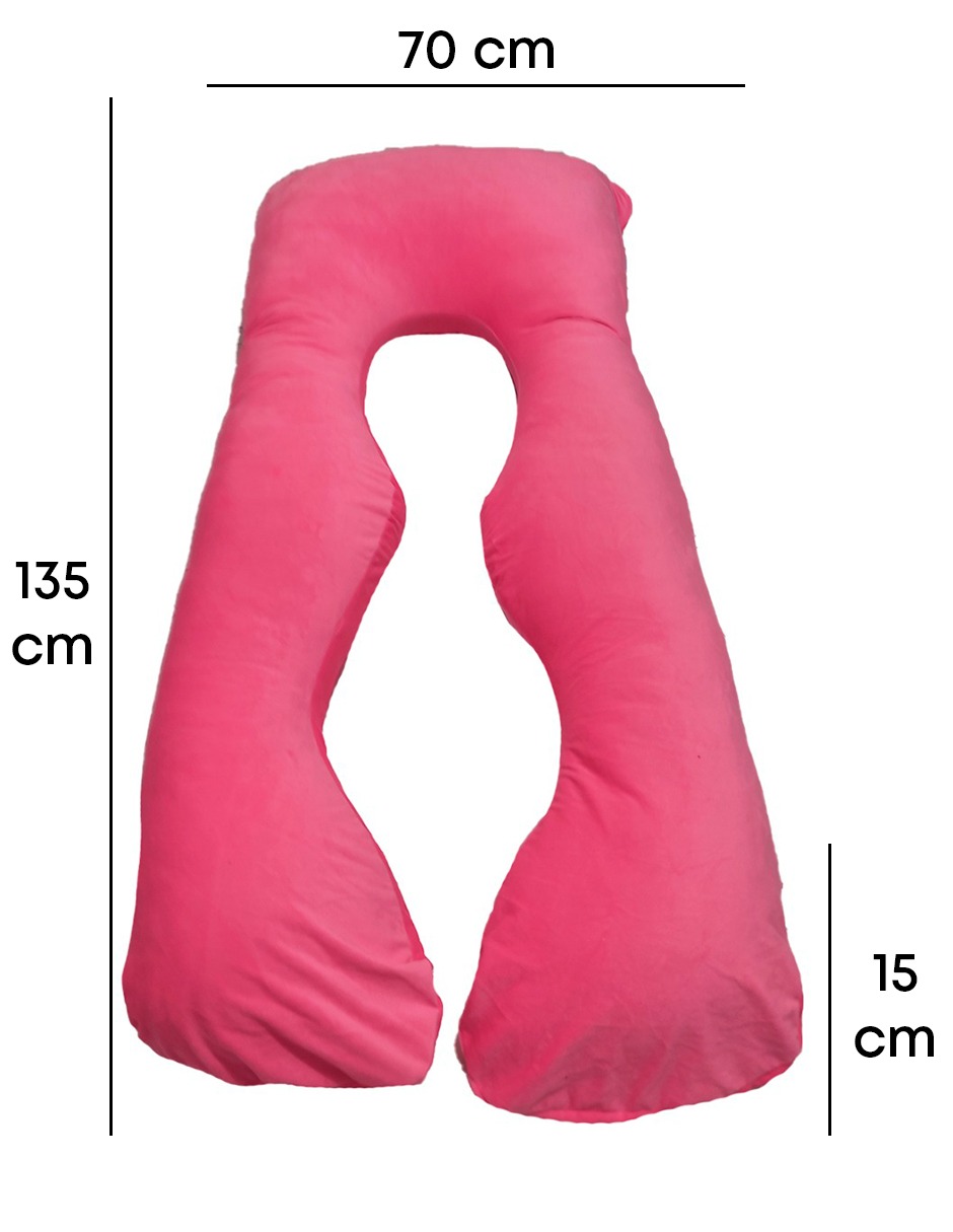 Foto 4 pulgar | Almohada Lunics Para Embarazo Y Lactancia Con Funda color Rosa