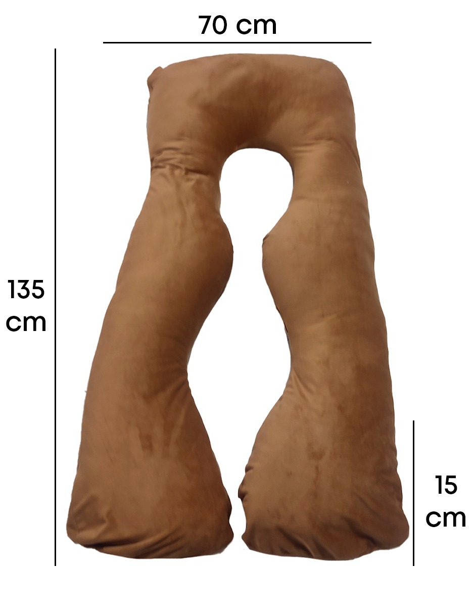 Foto 3 | Almohada Lunics Para Embarazo Y Lactancia Con Funda color Marrón