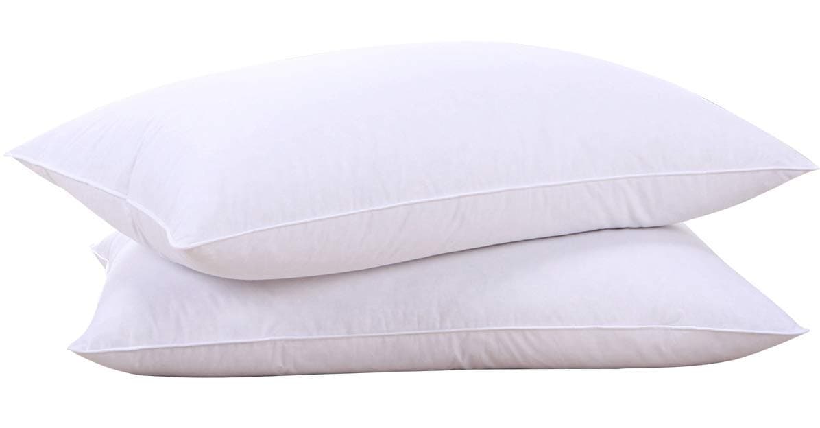 Almohadas Puredown  Con Plumas De Ganso Y Plumón, Color Blanco, 100% Algodón - Venta Internacional. $1,419