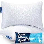 Almohadas De Gel Refrescante Qutool, Espuma Viscoelástica Triturada, Paquete De 2 Unidades, Tamaño Q - Venta Intern