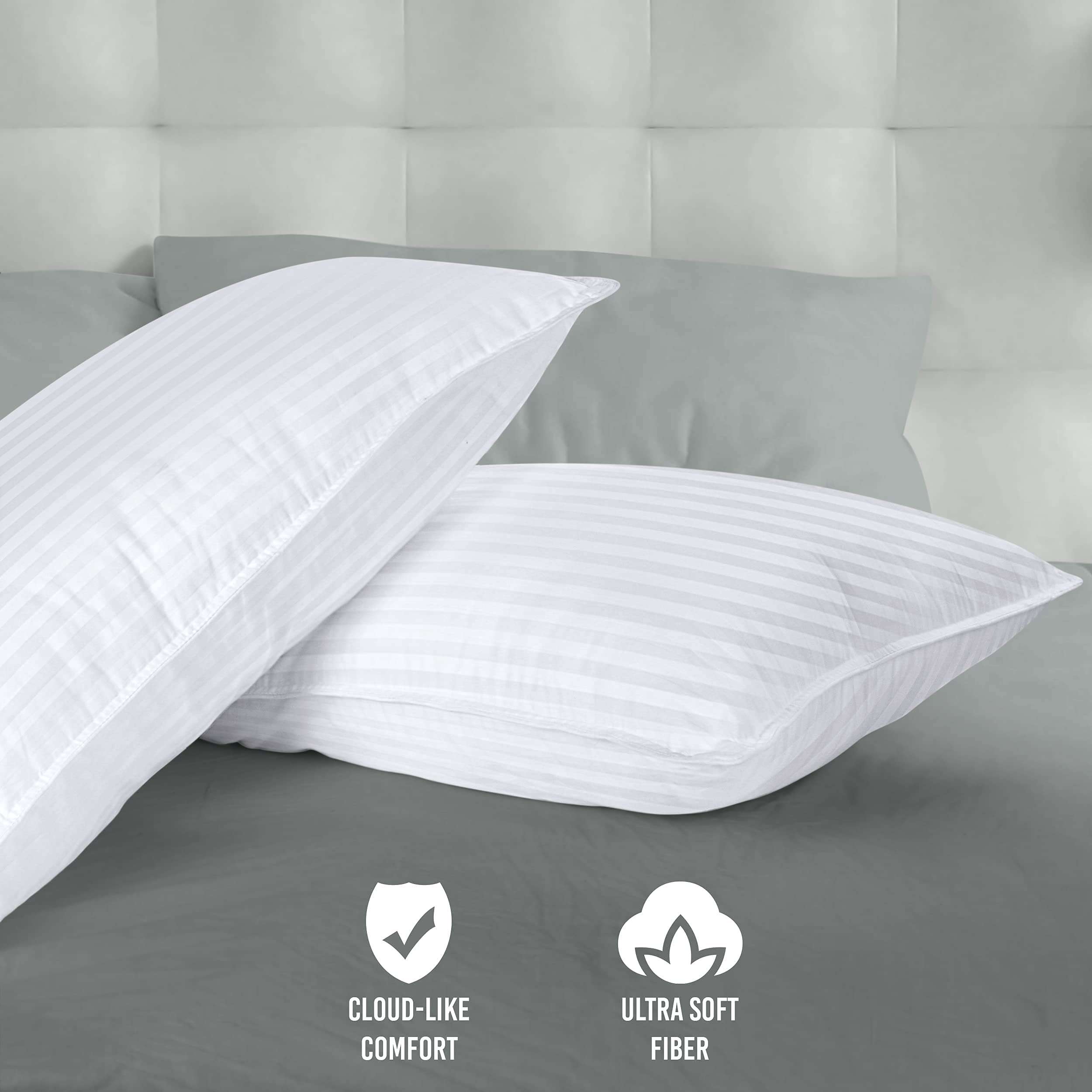 Foto 5 | Juego De 6 Piezas De Ropa De Cama Pillows Utopia, Tamaño Estándar (blanco) - Venta Internacional.