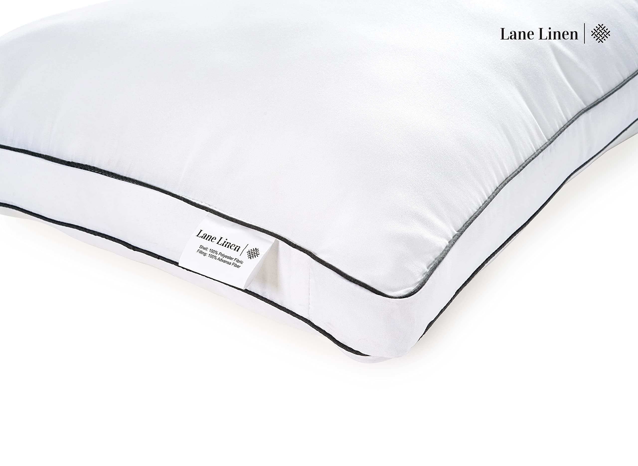 Foto 5 pulgar | Almohadas De Cama Lane Linen, Tamaño Queen, Juego De 2 Unidades - Venta Internacional.