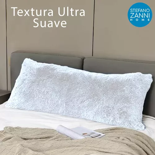 Foto 6 pulgar | Almohada Abrazable De Peluche Suave Blanco