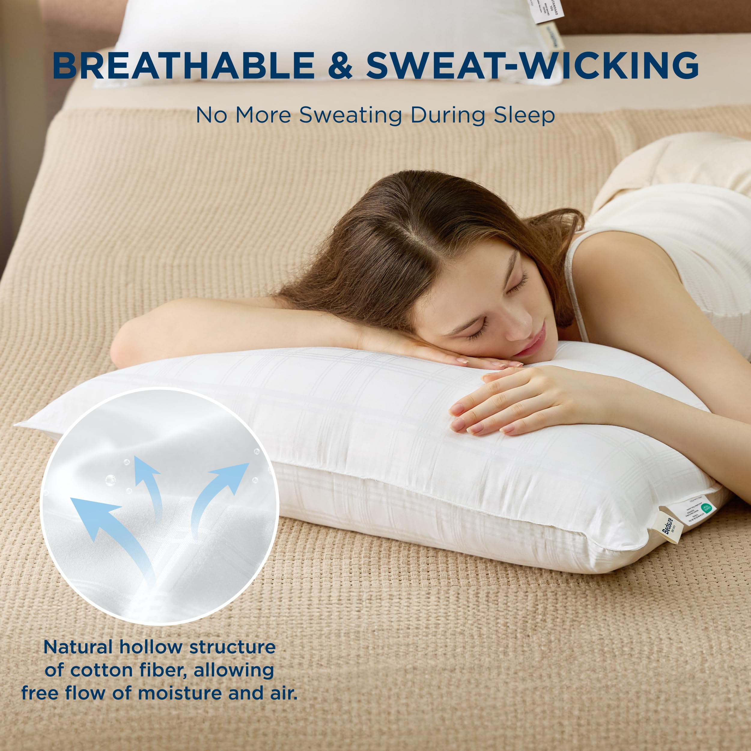 Foto 5 pulgar | Almohadas Bedsure Fluffy Queen - Venta Internacional