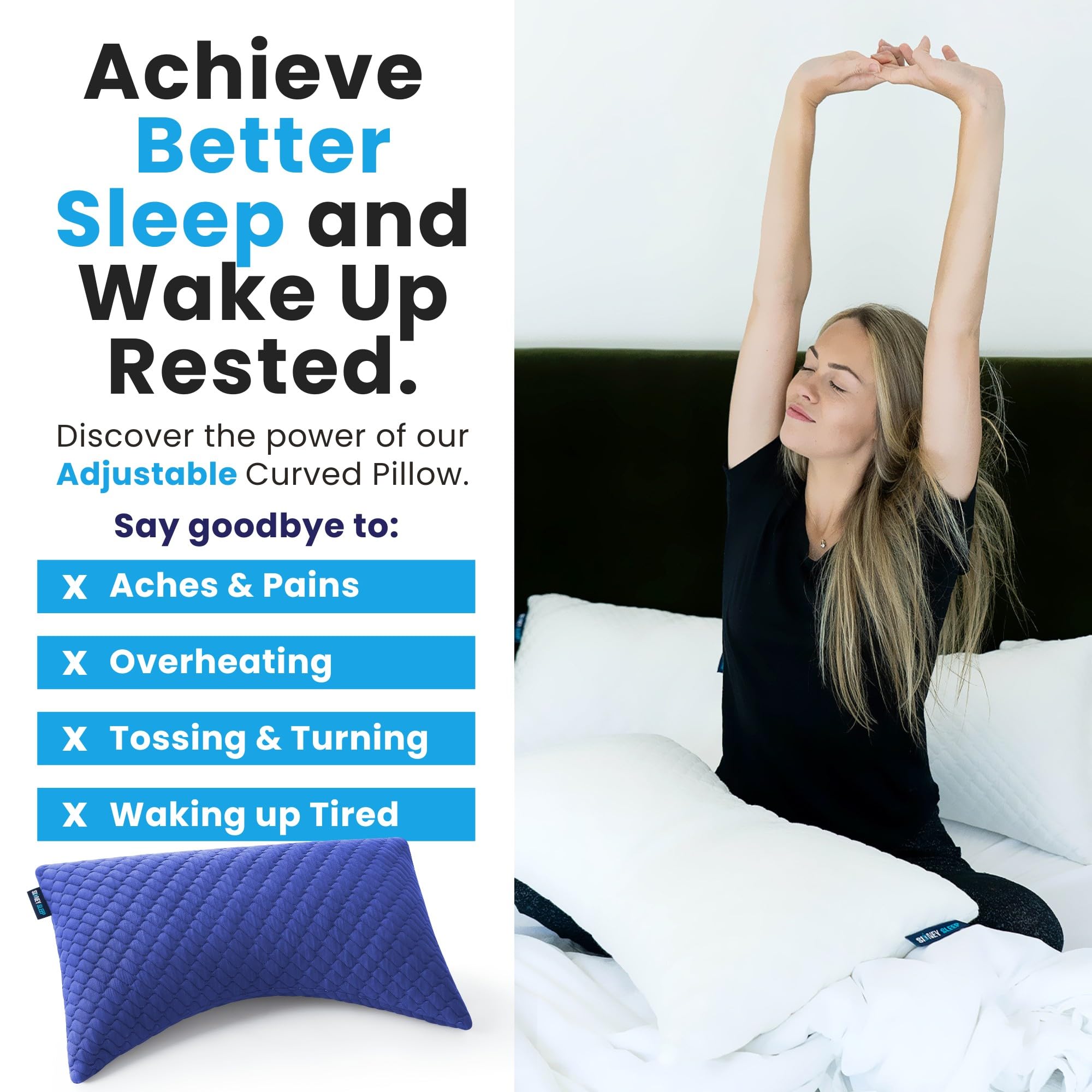Foto 7 pulgar | Almohada Sídney Sleep Ajustable-Venta Internacional