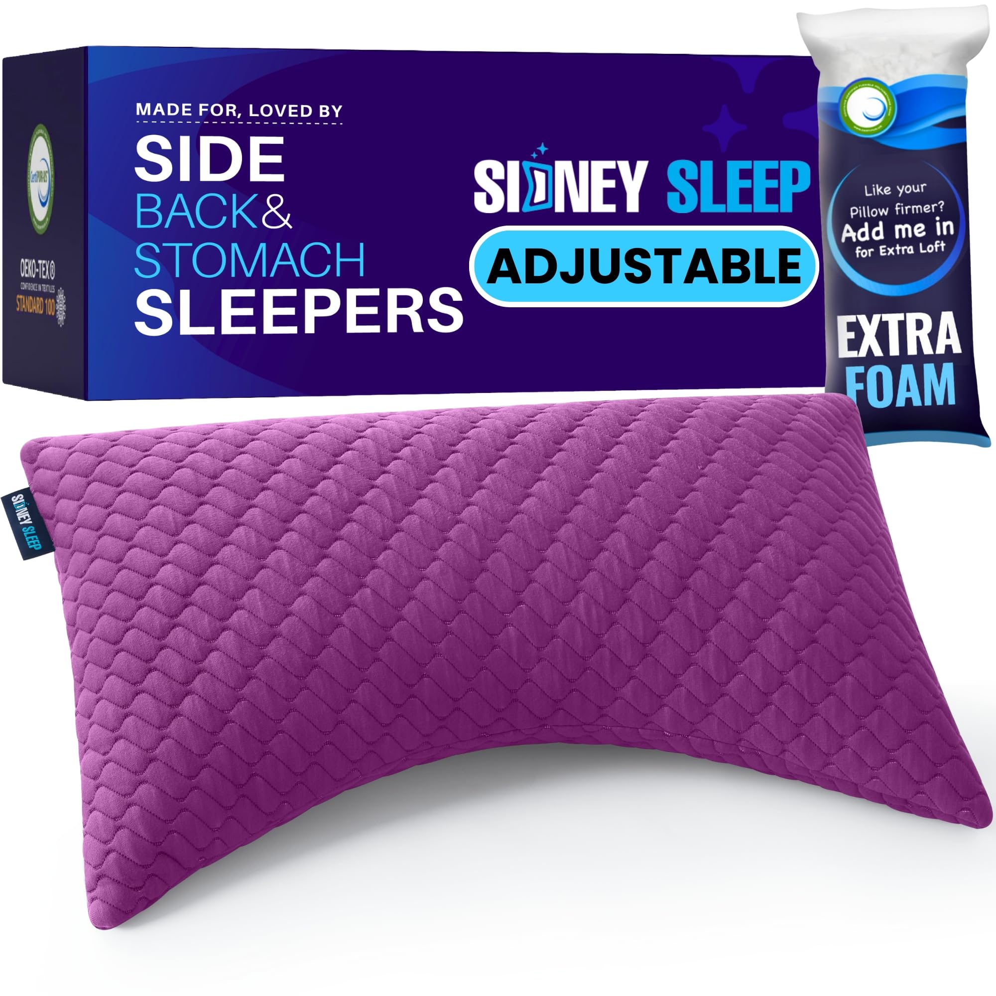 Foto 2 pulgar | Almohada Sídney Sleep Ajustable-Venta Internacional