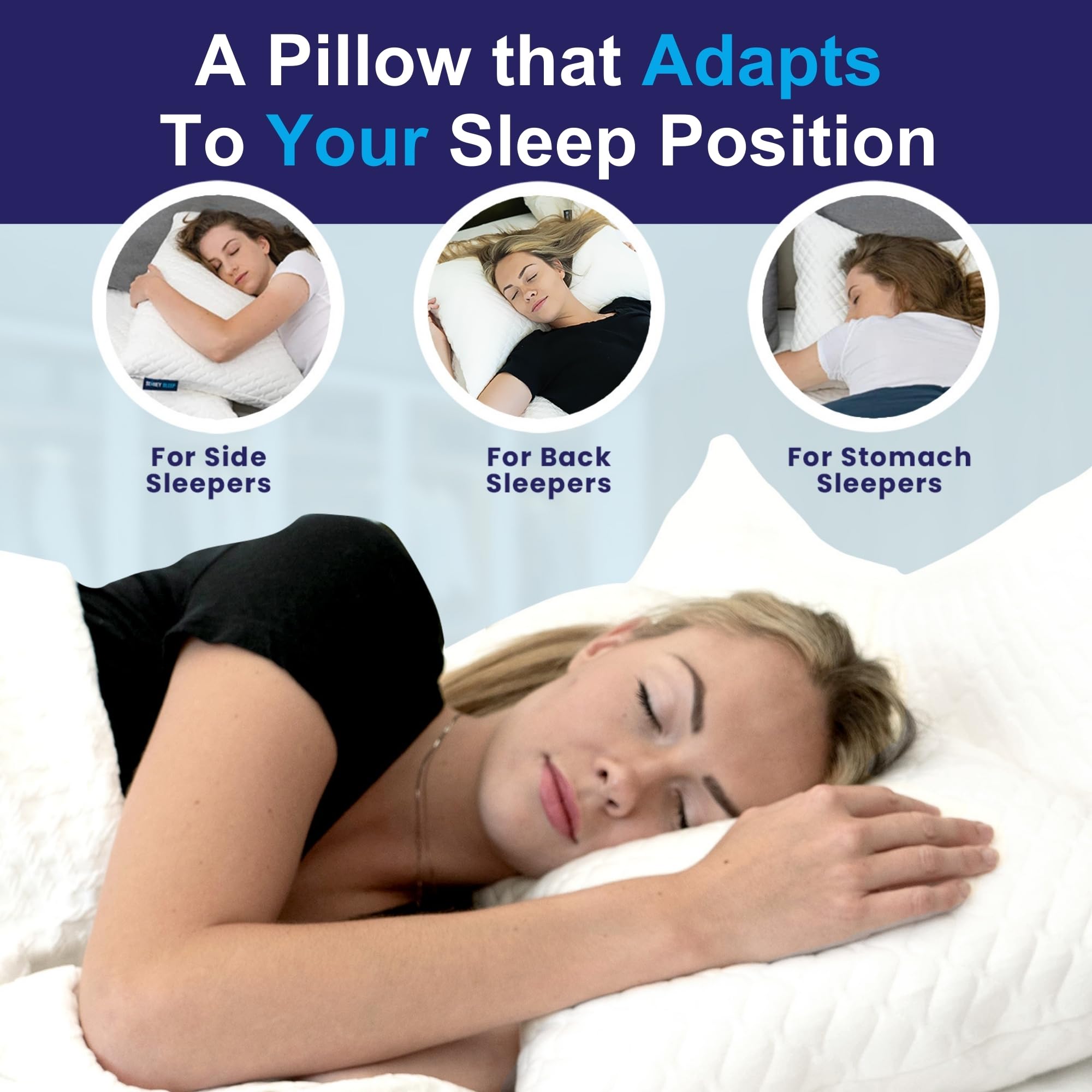 Foto 5 pulgar | Almohada Sídney Sleep Ajustable-Venta Internacional