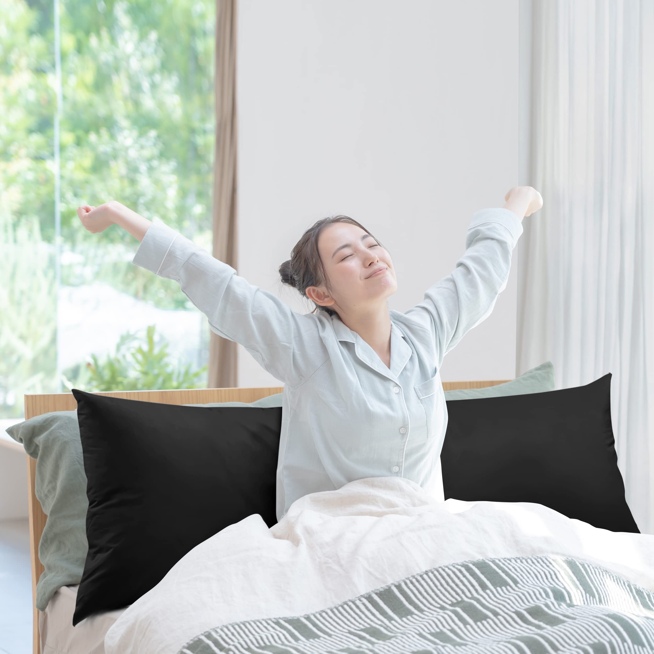 Foto 8 pulgar | Body Pillow Utopia Bedding - Almohada De Cuerpo Completo Para Adultos, Color Negro - Venta Internacional.