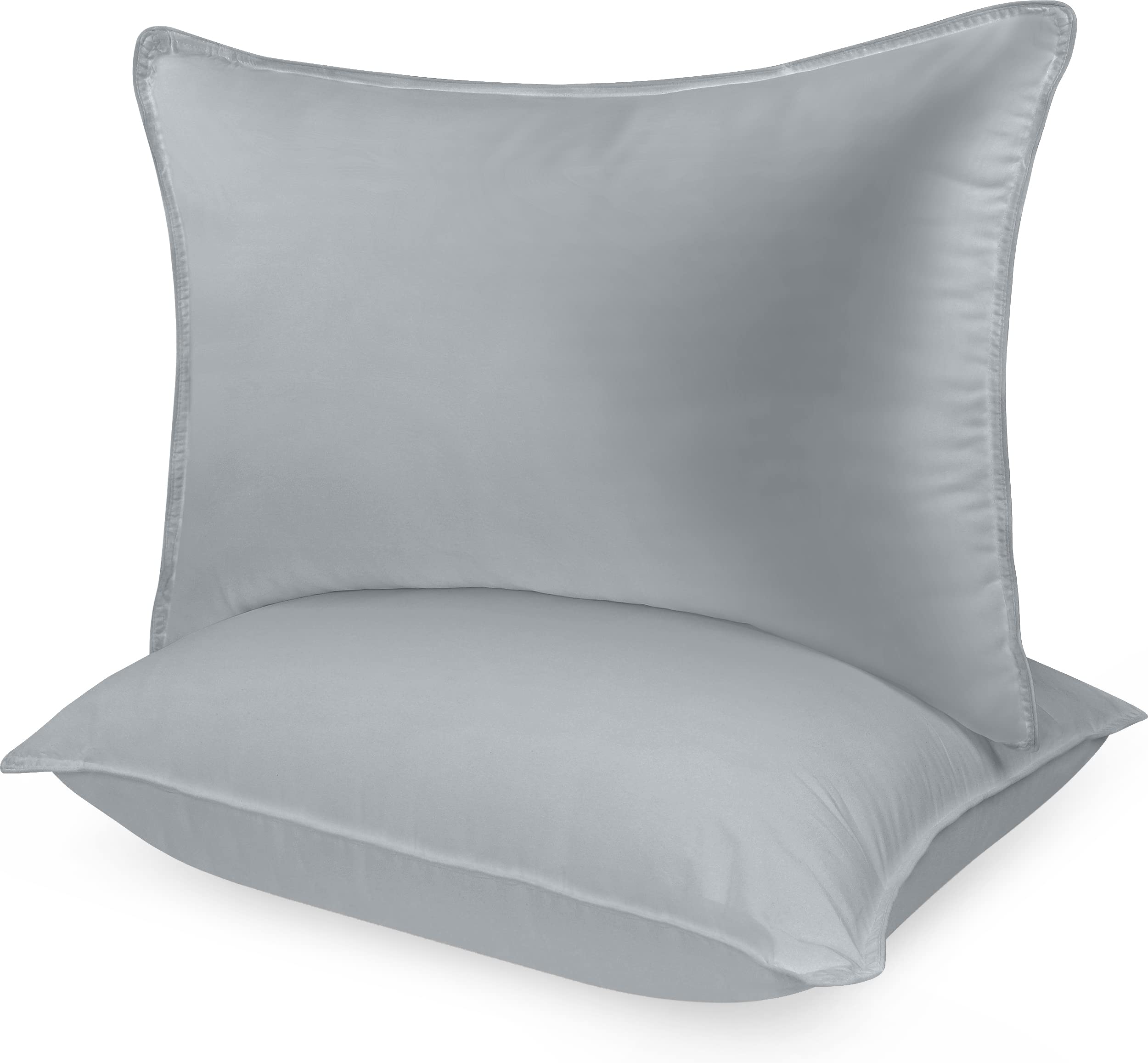 Foto 2 pulgar | Juego De 2 Almohadas De Cama Utopia Bedding, Tamaño King, Microfibra, Color Gris - Venta Internacional.