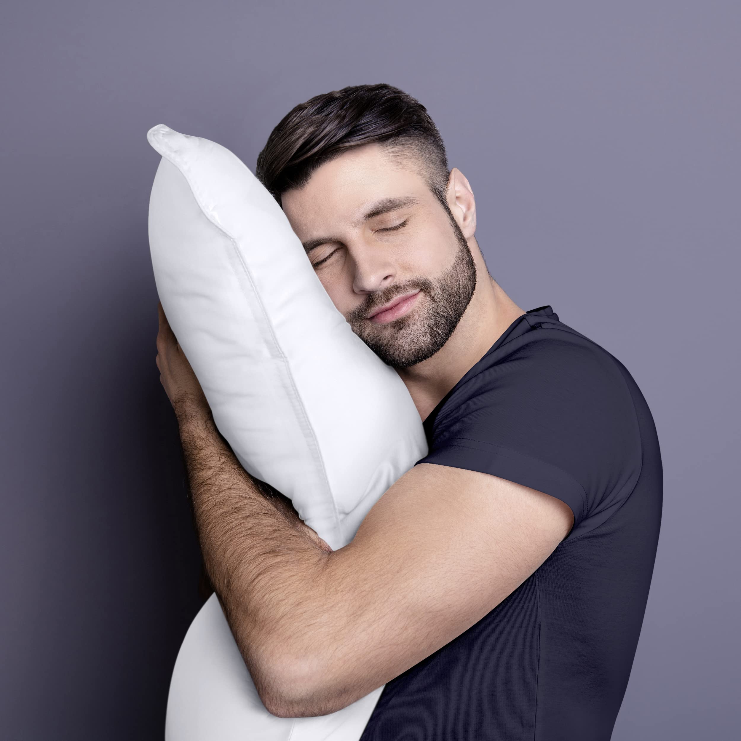 Foto 5 pulgar | Juego De 2 Almohadas De Cama Utopia Bedding, Tamaño Queen, Microfibra, Color Blanco - Venta Internacional.