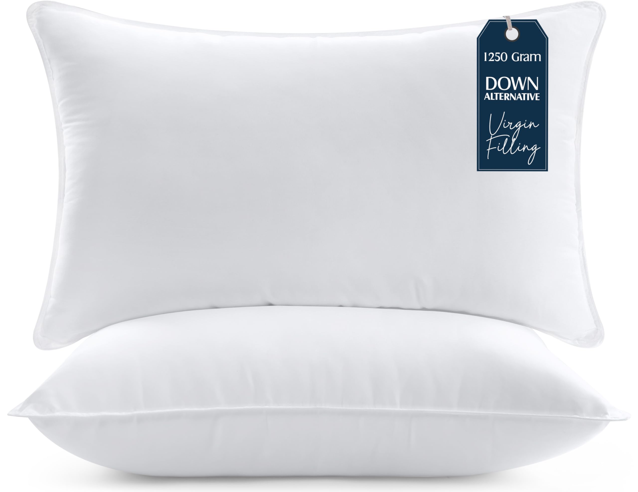 Foto 2 pulgar | Juego De 2 Almohadas De Cama Utopia Bedding, Tamaño King, Microfibra, Color Blanco - Venta Internacional.