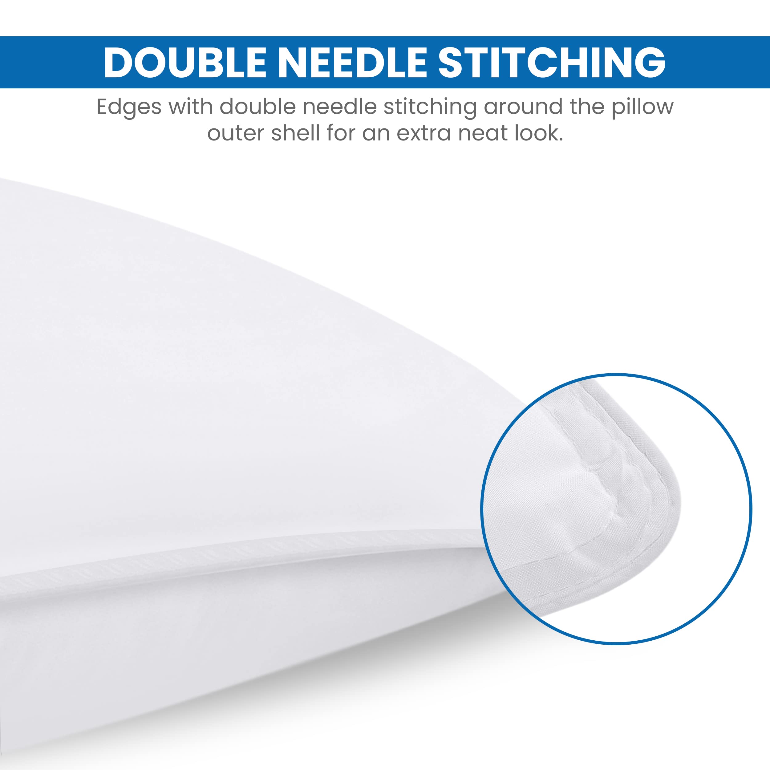 Foto 4 pulgar | Juego De 2 Almohadas De Cama Utopia Bedding, Tamaño King, Microfibra, Color Blanco - Venta Internacional.