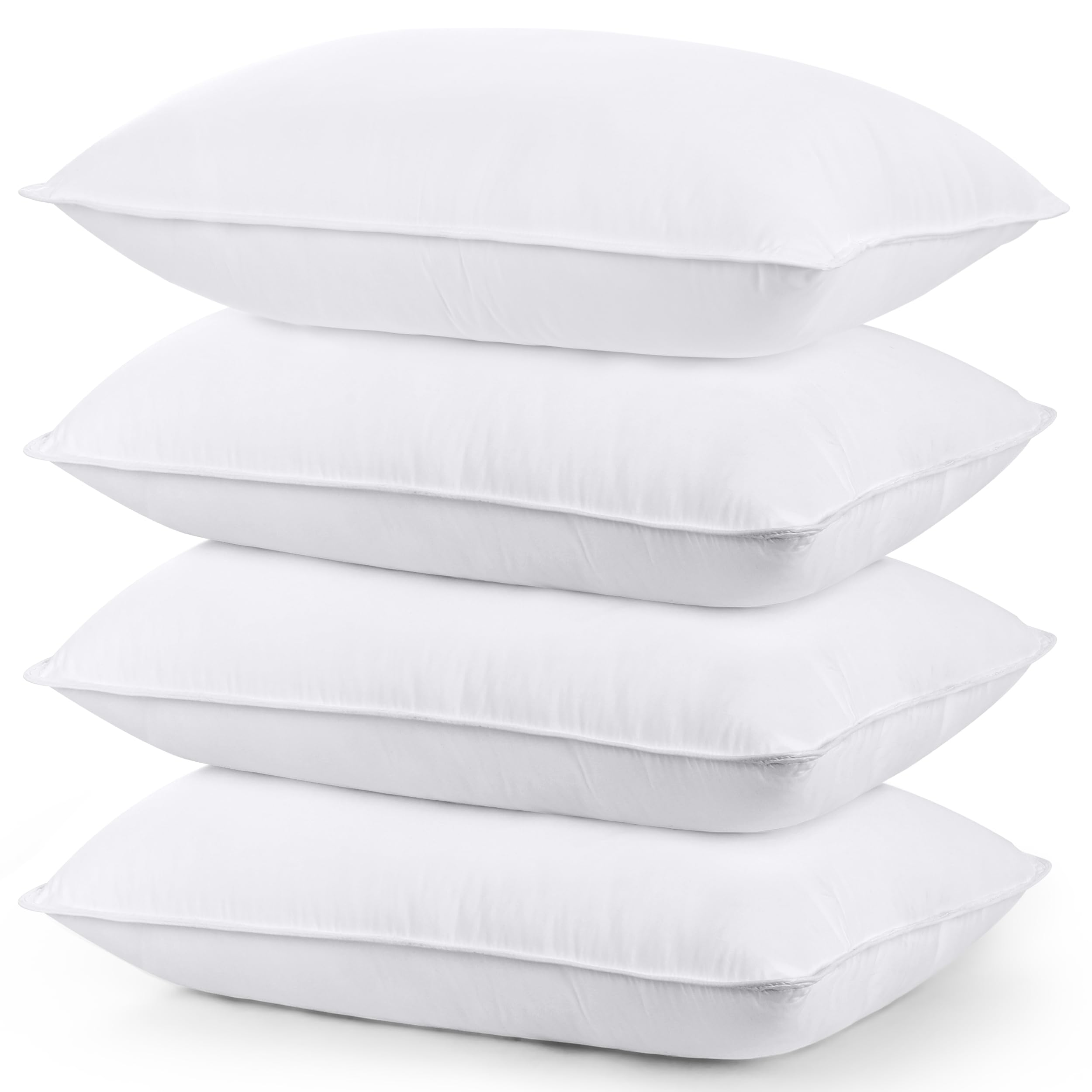 Foto 1 | Juego De 4 Almohadas De Cama Utopia, Tamaño Estándar/queen, Color Blanco - Venta Internacional.
