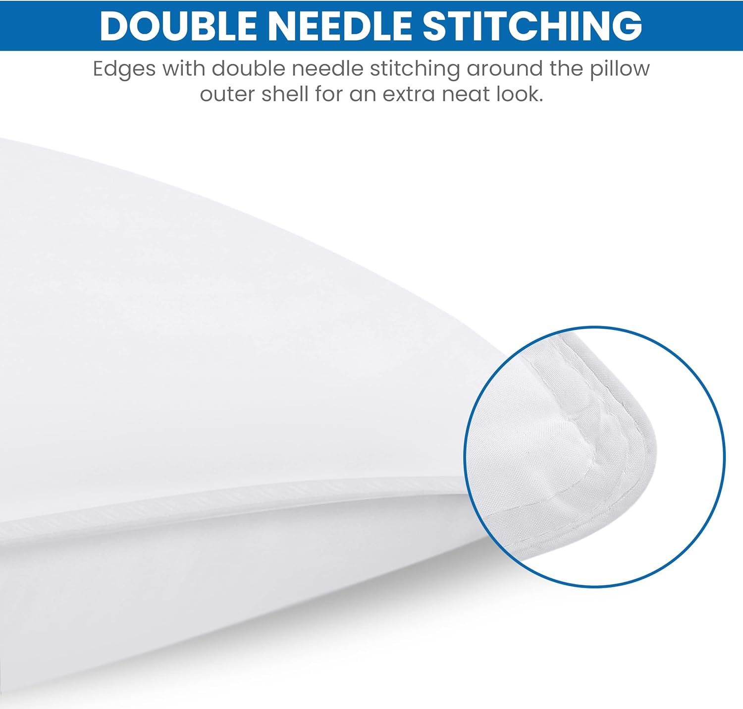 Foto 3 | Juego De 4 Almohadas De Cama Utopia, Tamaño Estándar/queen, Color Blanco - Venta Internacional.