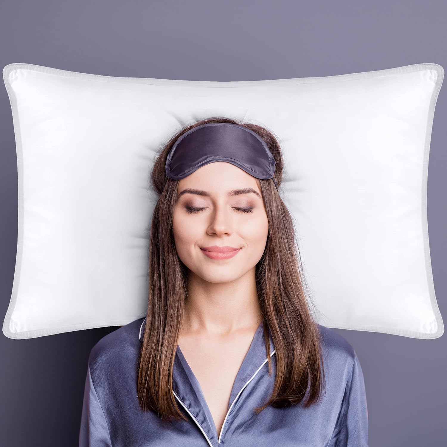 Foto 6 pulgar | Juego De 4 Almohadas De Cama Utopia, Tamaño Estándar/queen, Color Blanco - Venta Internacional.