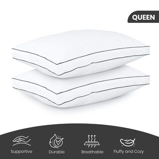 Foto 2 | Almohadas Utopia Bedding Blancas de 2 Piezas-Venta Internacional