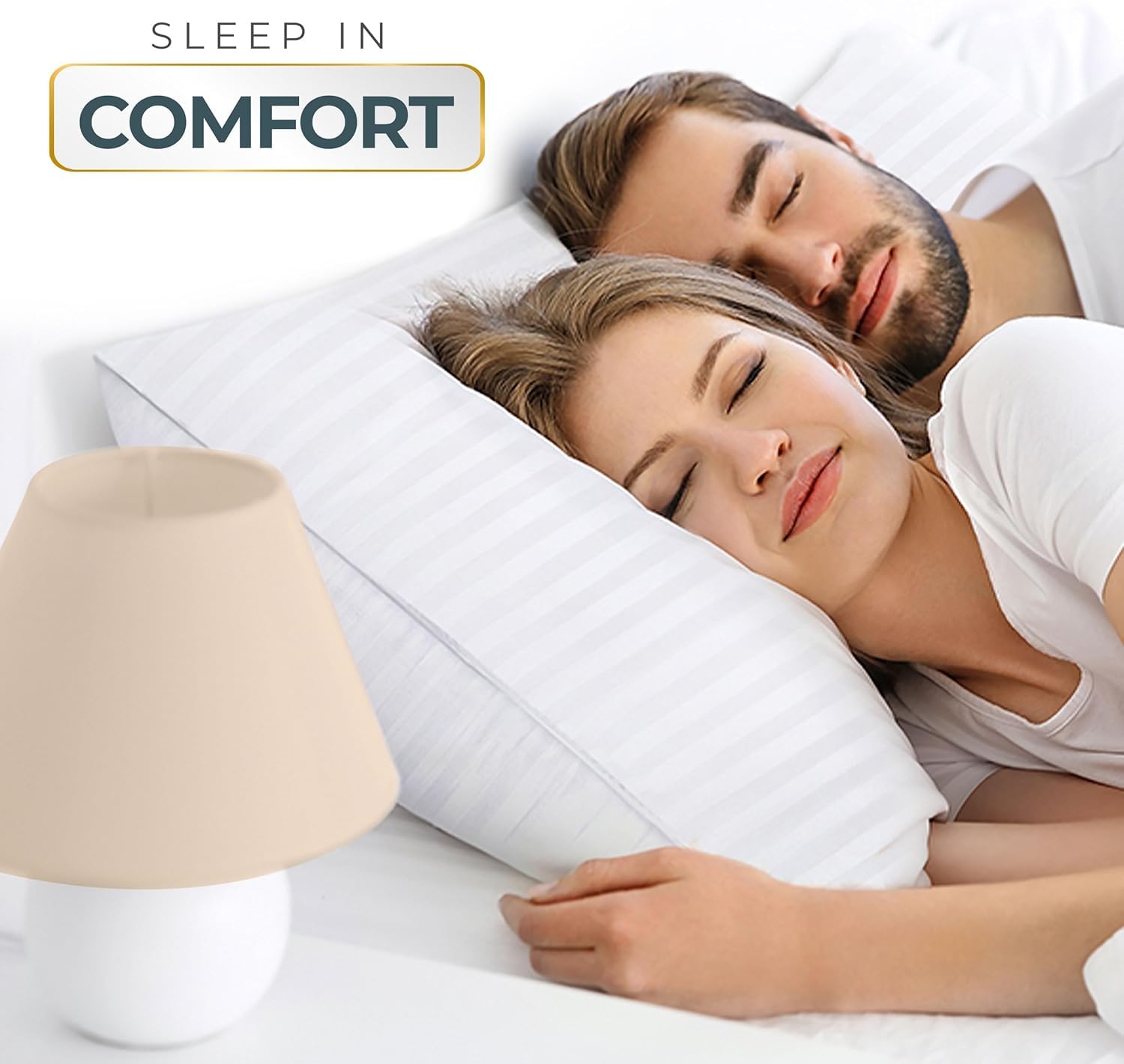 Foto 7 pulgar | Almohadas Utopia Bedding Blancas de 4 Piezas-Venta Internacional