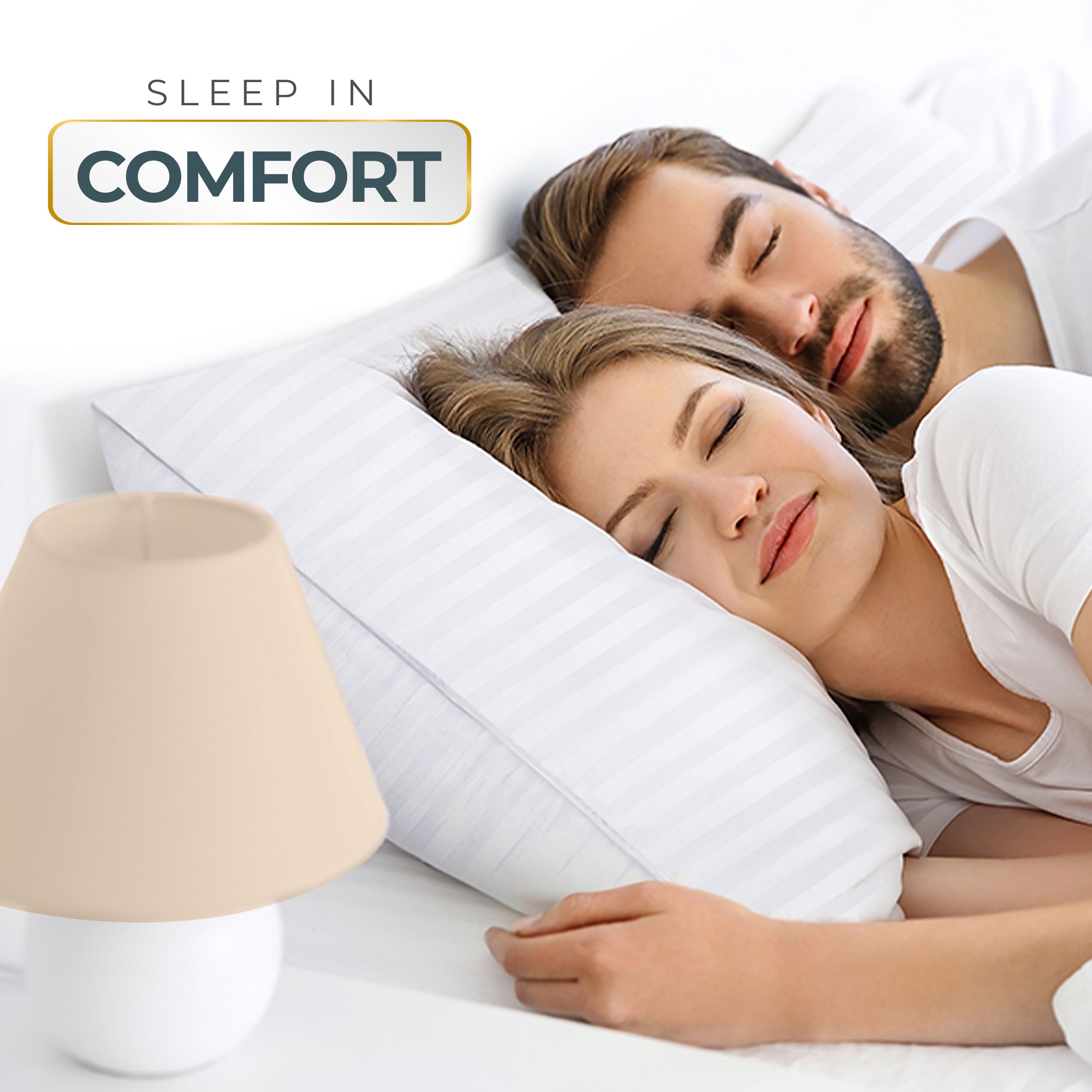Foto 6 | Almohadas King Size Blancas 2 Unidades de Polialgodón - Venta Internacional