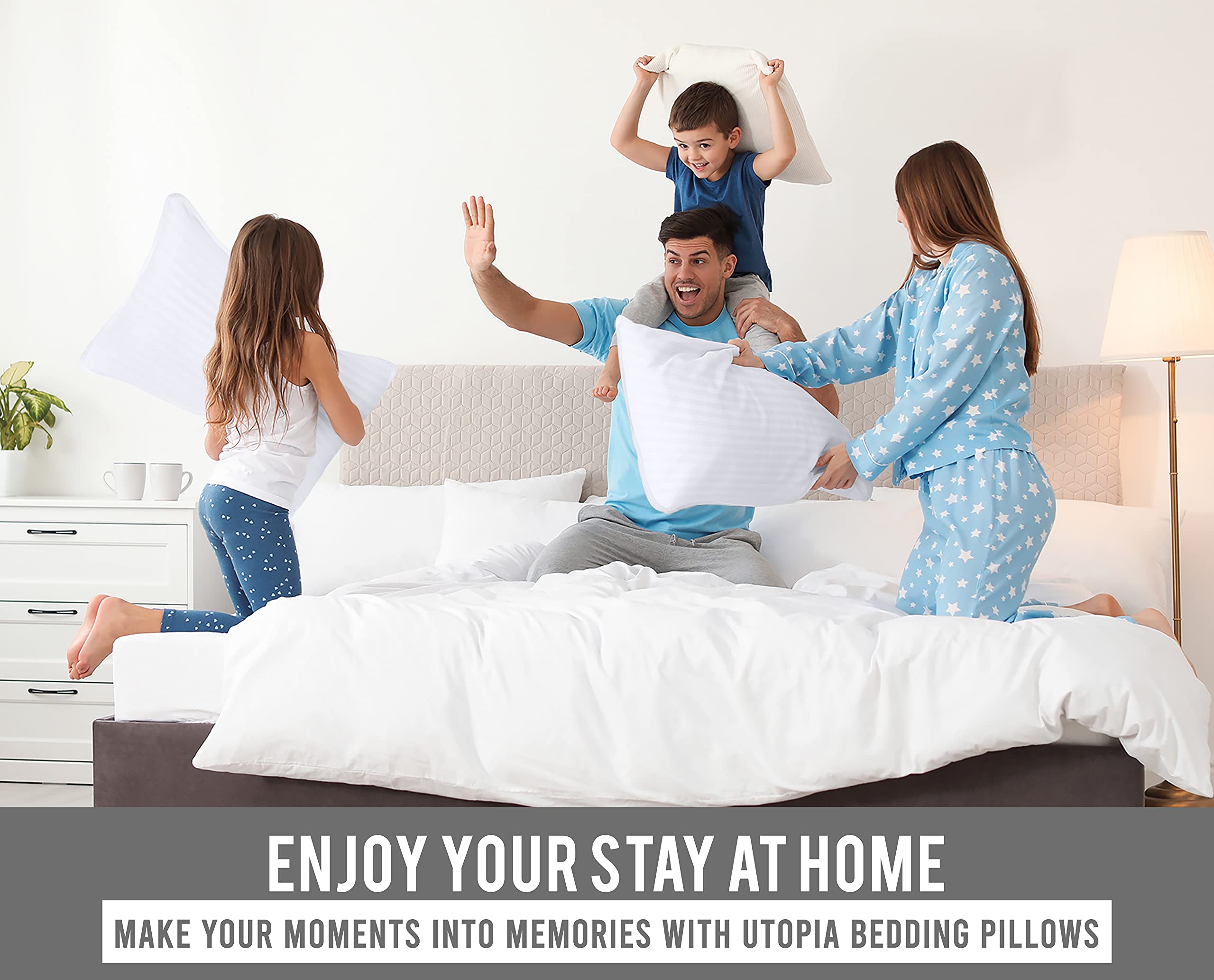 Foto 7 | Almohadas King Size Blancas 2 Unidades de Polialgodón - Venta Internacional