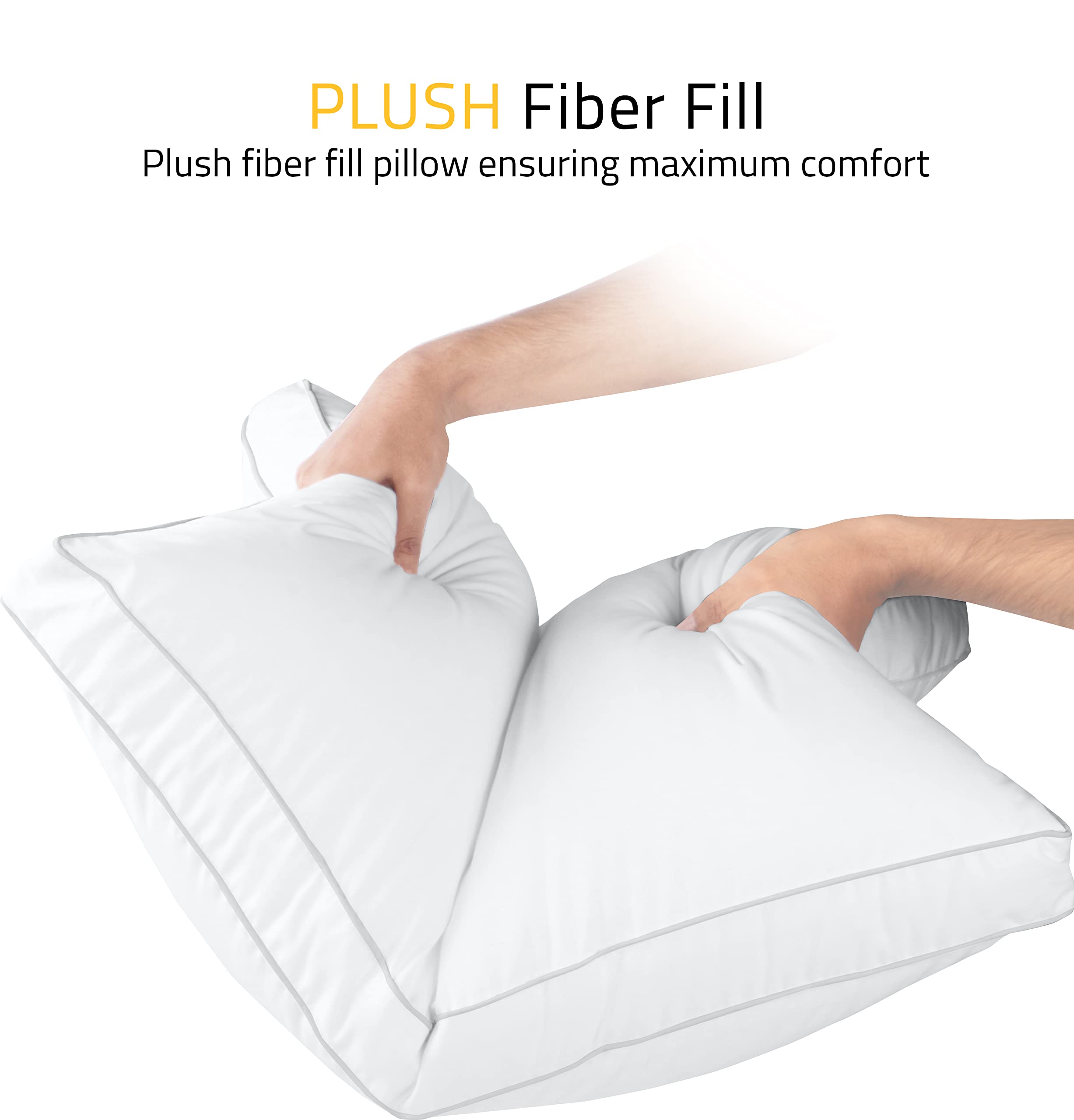 Foto 6 pulgar | Almohadas Utopia Bedding de 6 Piezas-Venta Internacional