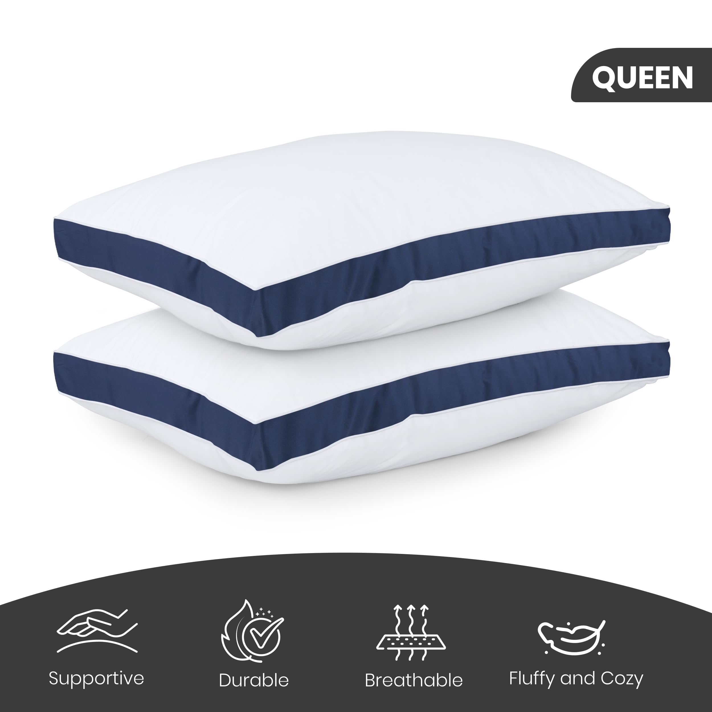 Foto 3 pulgar | Almohadas Utopia Bedding de 6 Piezas-Venta Internacional
