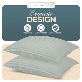 Foto 2 | Almohadas Utopia Bedding Grises de 6 Piezas-Venta Internacional