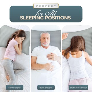 Foto 3 | Almohadas Utopia Bedding Grises de 6 Piezas-Venta Internacional