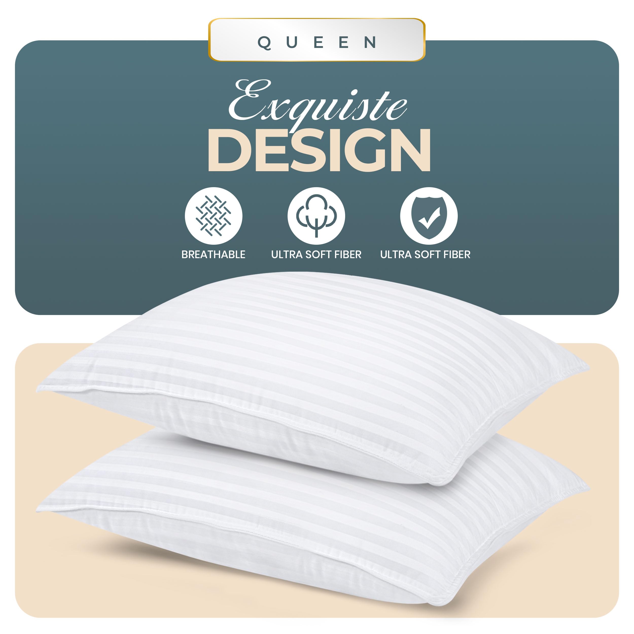 Foto 3 pulgar | Almohadas Utopia Bedding de 6 Piezas-Venta Internacional