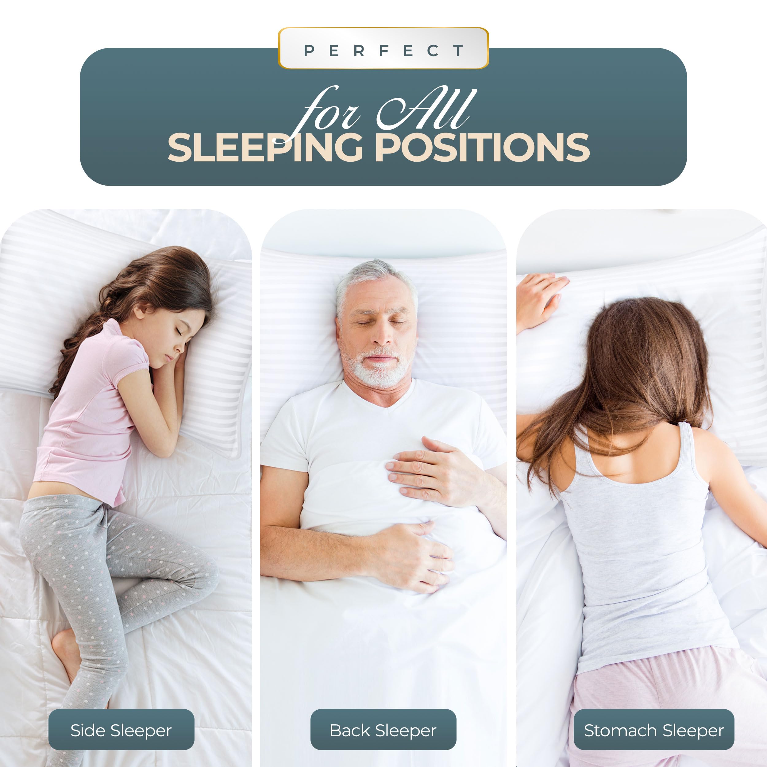 Foto 3 | Almohadas Utopia Bedding de 6 Piezas-Venta Internacional