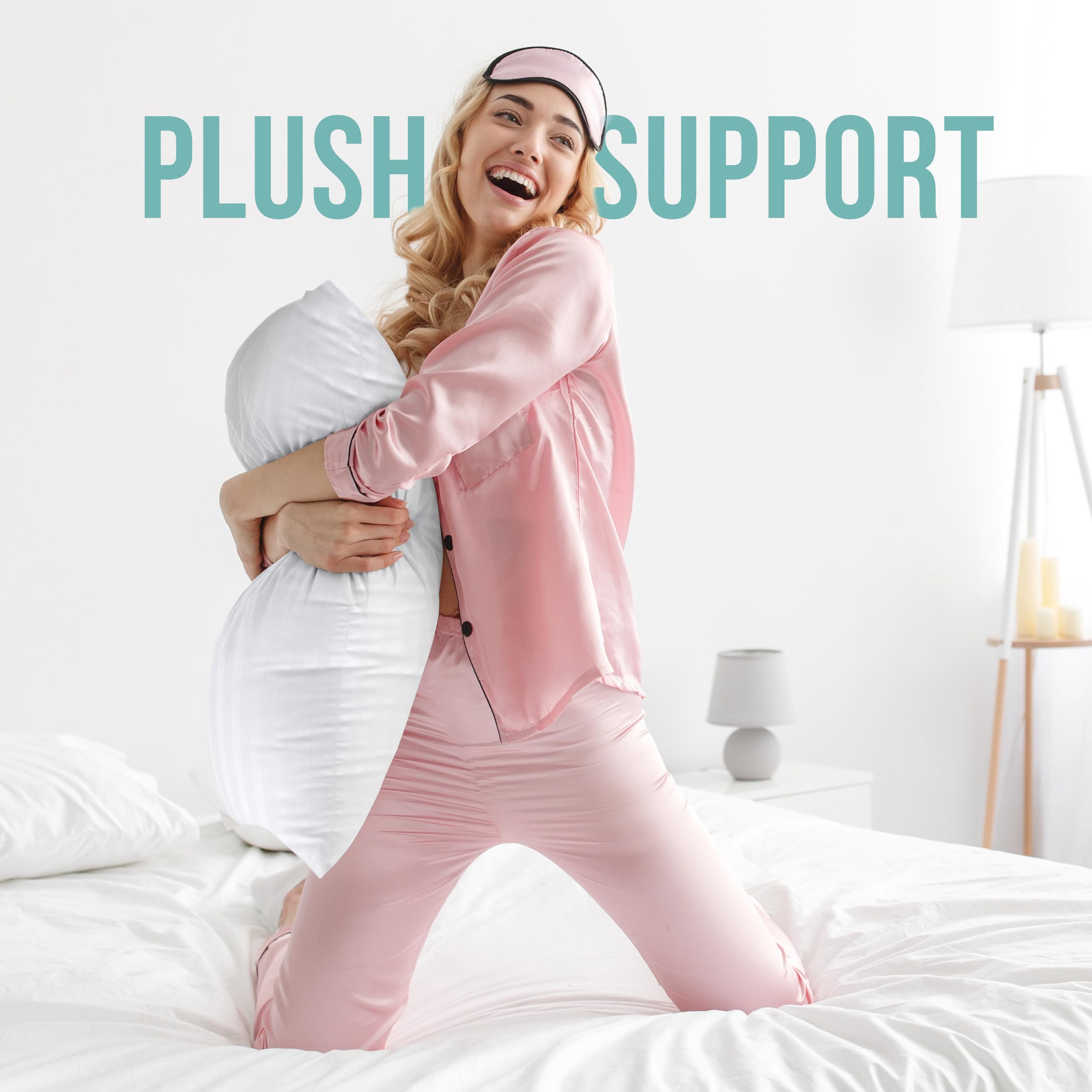 Foto 5 pulgar | Almohadas Pillows Utopia Bedding  Queen Blanco 2 Piezas - Venta Internacional