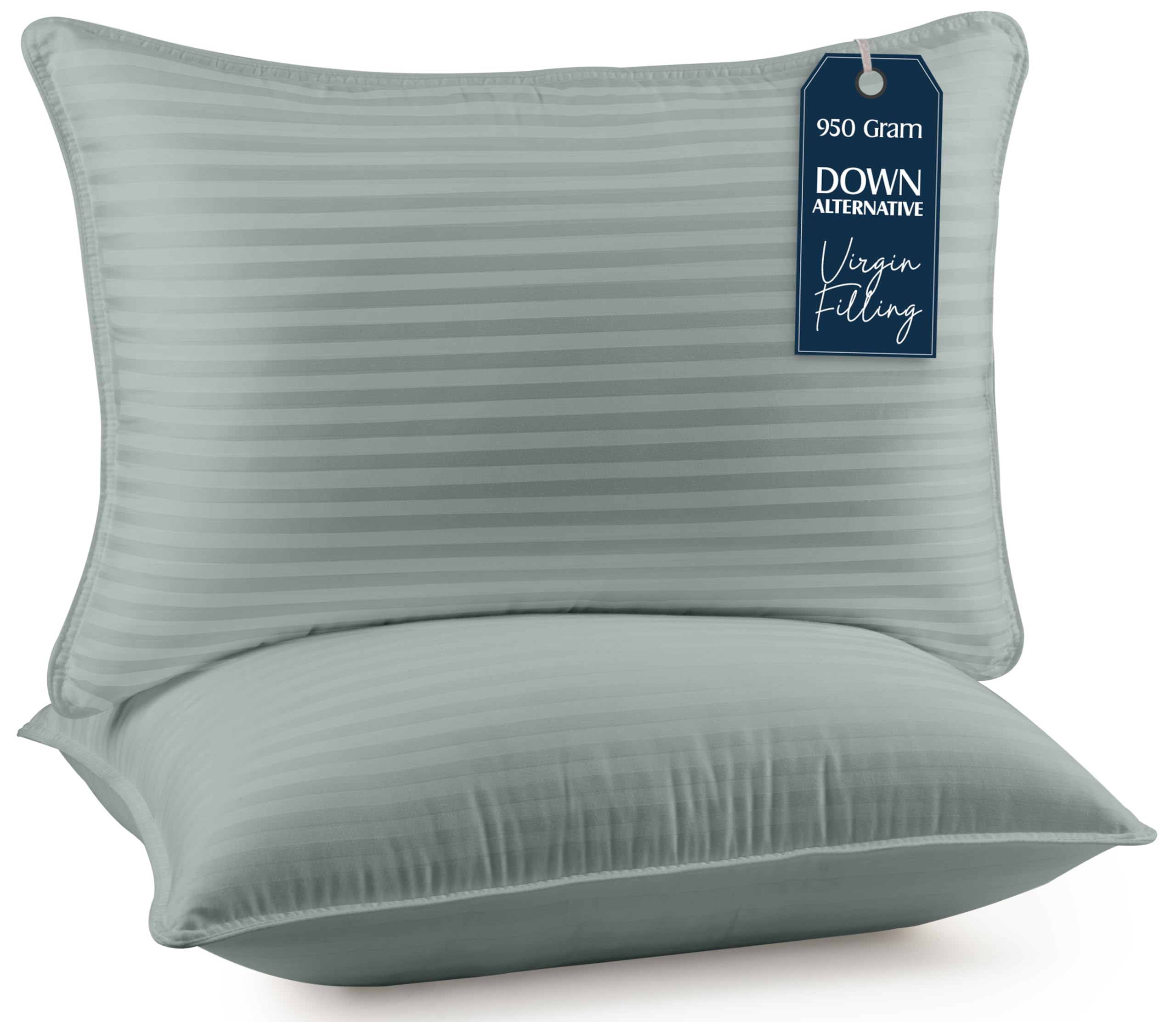 Almohadas de Cama Pillows Utopia Gris 2 Piezas - Venta Internacional