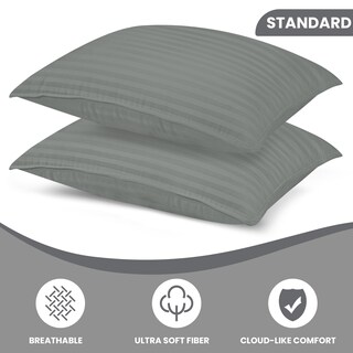 Foto 2 | Almohadas de Cama Pillows Utopia Gris 2 Piezas - Venta Internacional