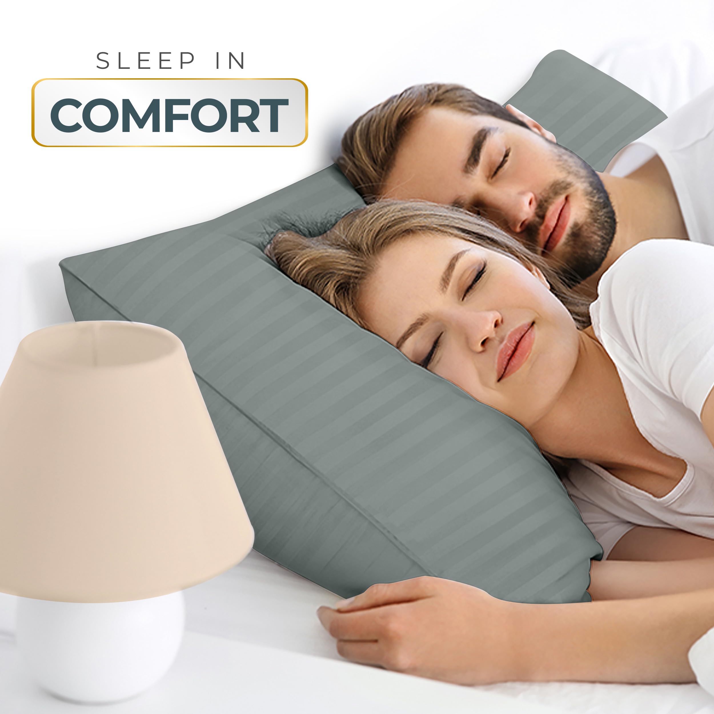 Foto 7 pulgar | Almohadas de Cama Pillows Utopia Gris 2 Piezas - Venta Internacional