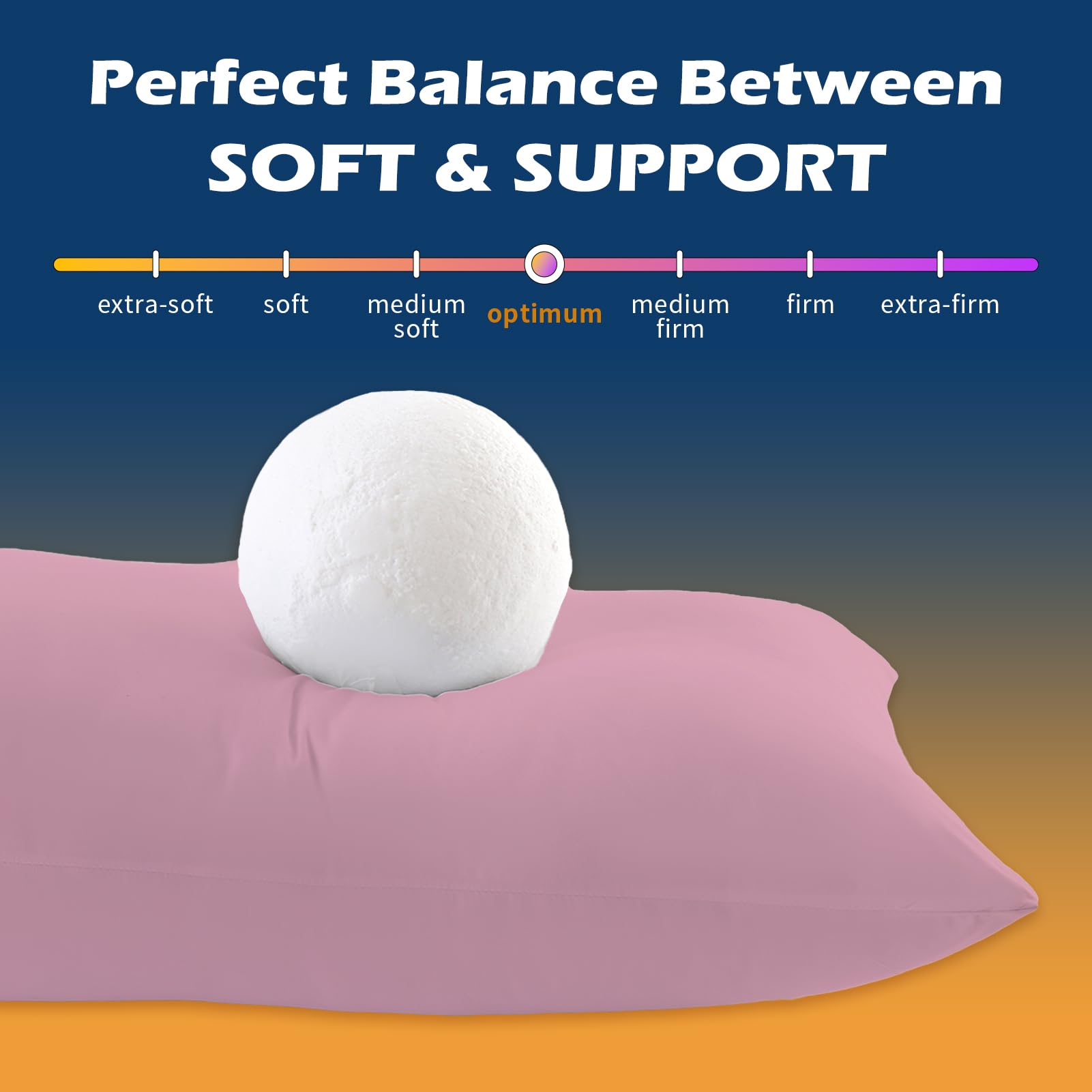 Foto 7 pulgar | Almohada Corporal Downcool Rosa-Venta Internacional