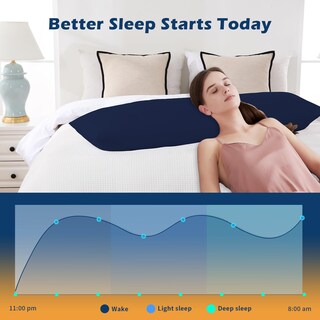 Foto 2 | Almohada Corporal Downcool Azul-Venta Internacional