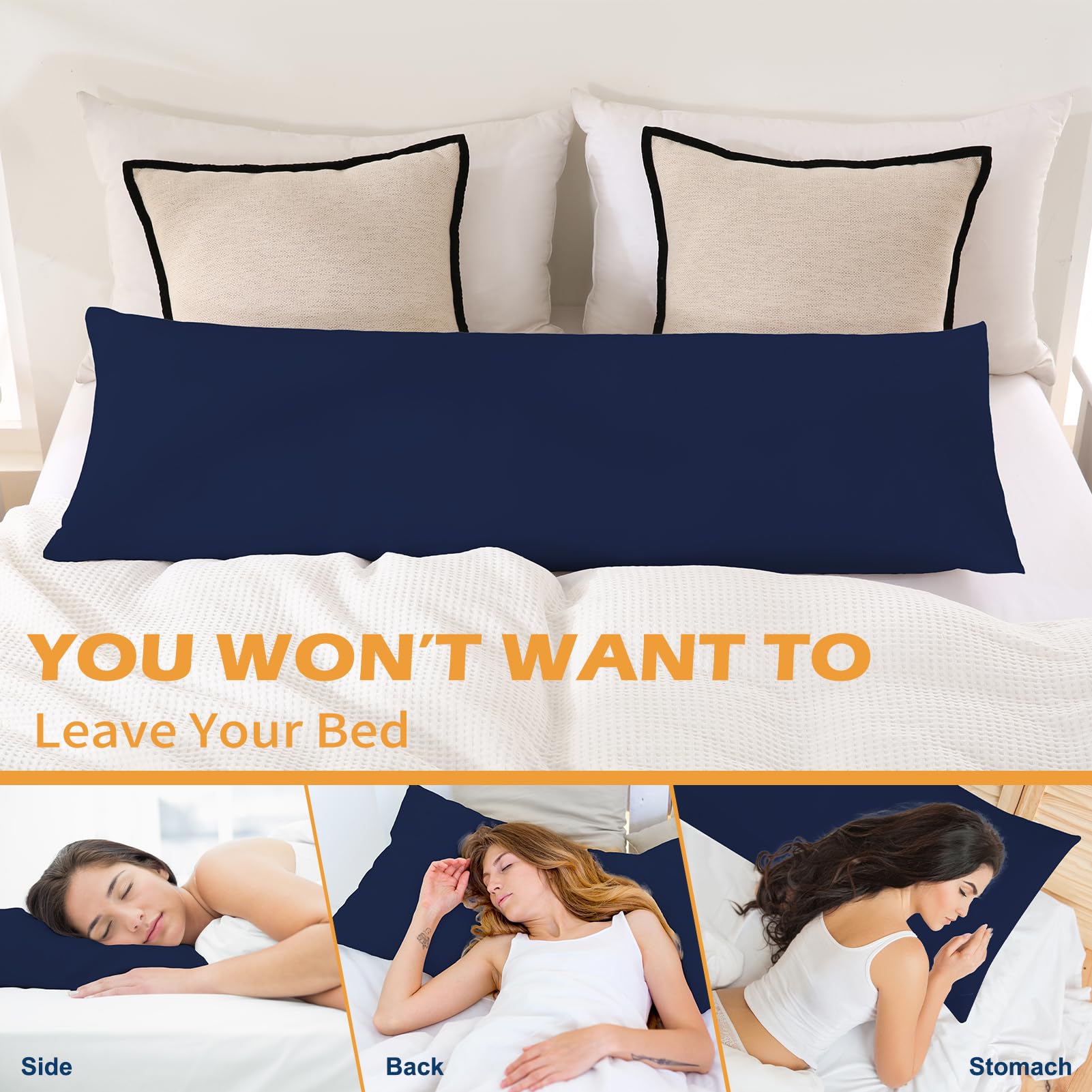 Foto 4 pulgar | Almohada Corporal Downcool Azul-Venta Internacional
