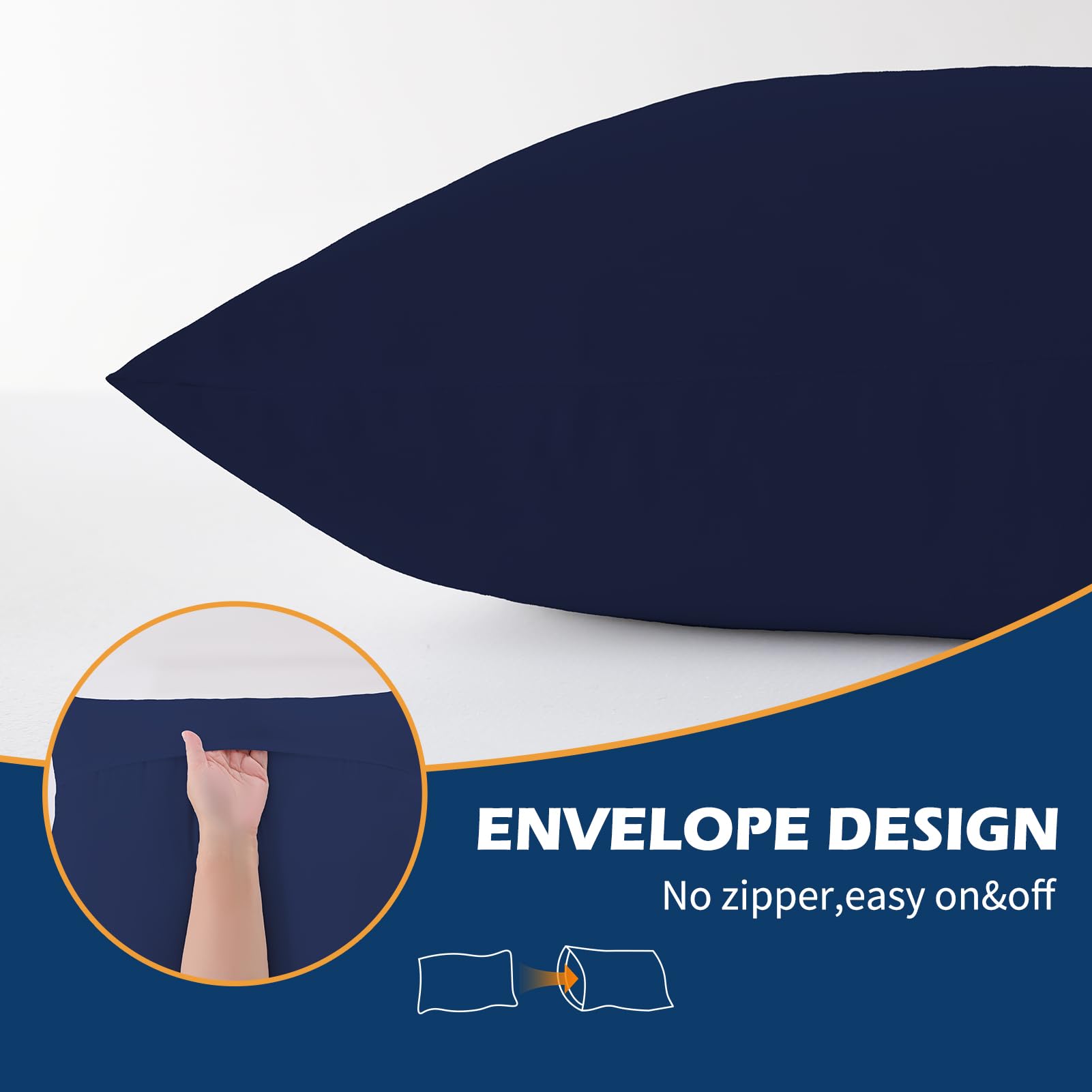 Foto 5 pulgar | Almohada Corporal Downcool Azul-Venta Internacional