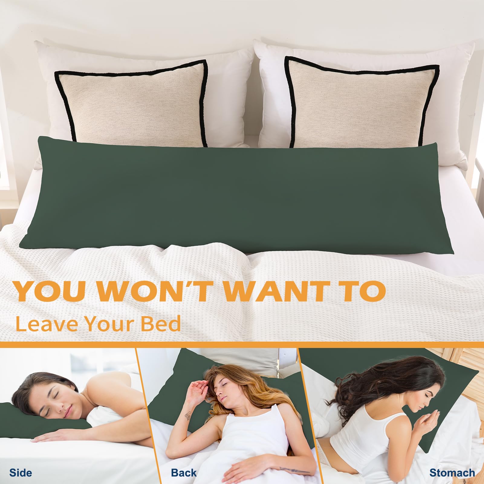 Foto 3 | Almohada Corporal Downcool Verde-Venta Internacional