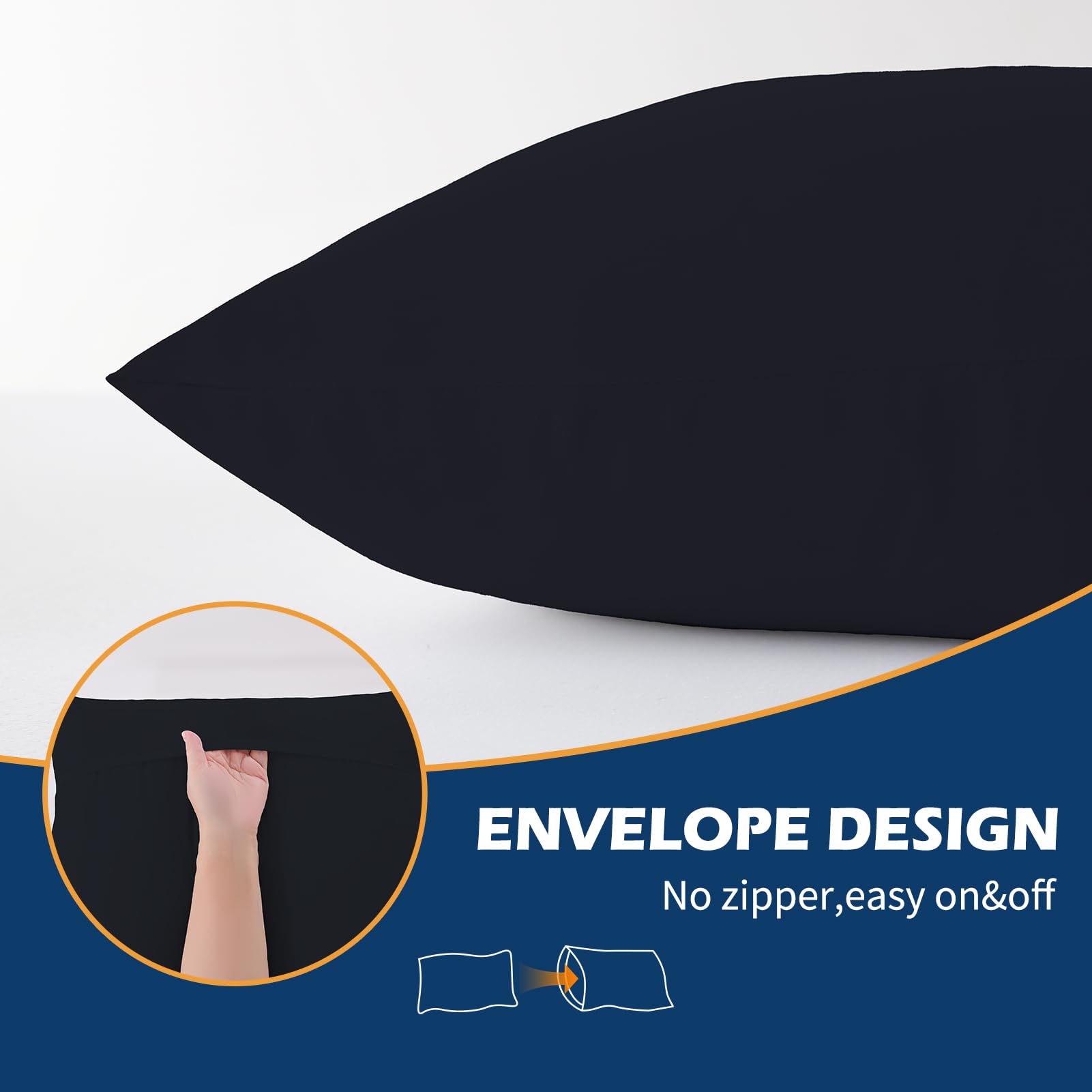 Foto 5 pulgar | Almohada Corporal Downcool Negra-Venta Internacional