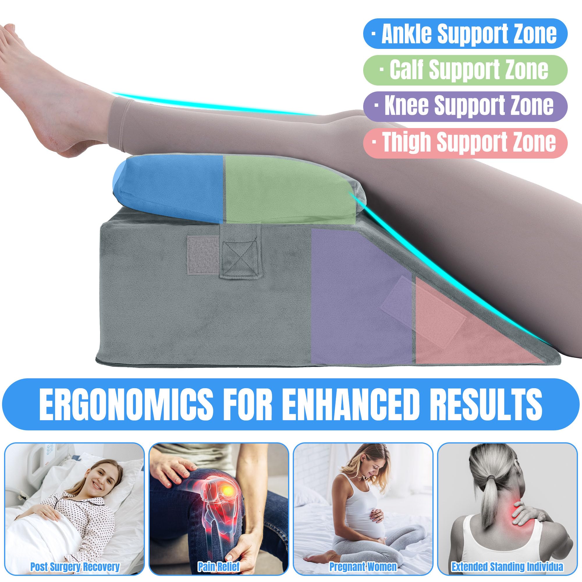 Foto 2 | Almohada Ajustable Para Elevar Las Piernas Hombys Leg Elevation - Venta Internacional.