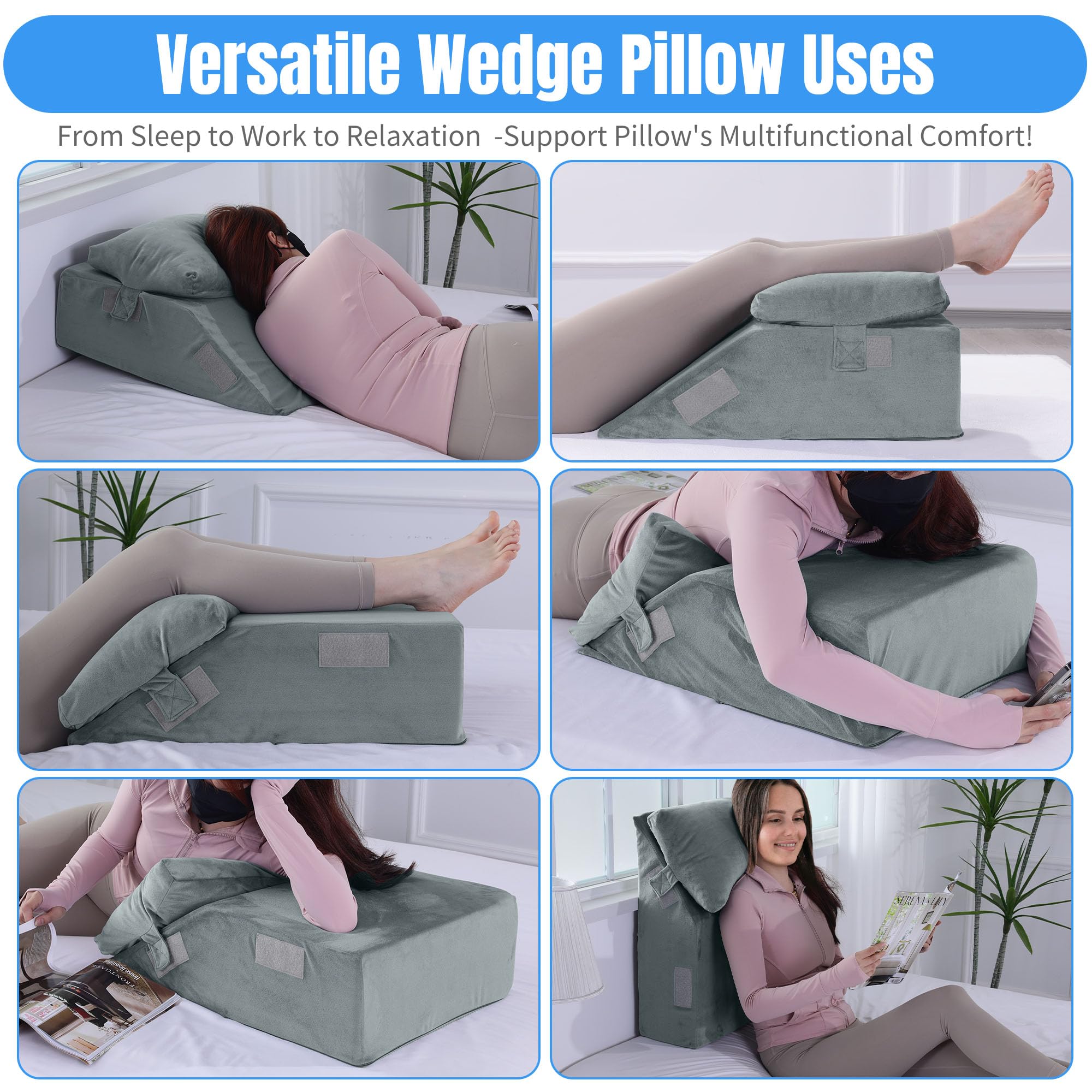 Foto 6 pulgar | Almohada Ajustable Para Elevar Las Piernas Hombys Leg Elevation - Venta Internacional.