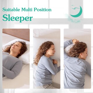 Foto 5 | Almohadas De Cama Con Tres Gansos, Plumas De Ganso Blancas, Poliéster, X2 - Venta Internacional.