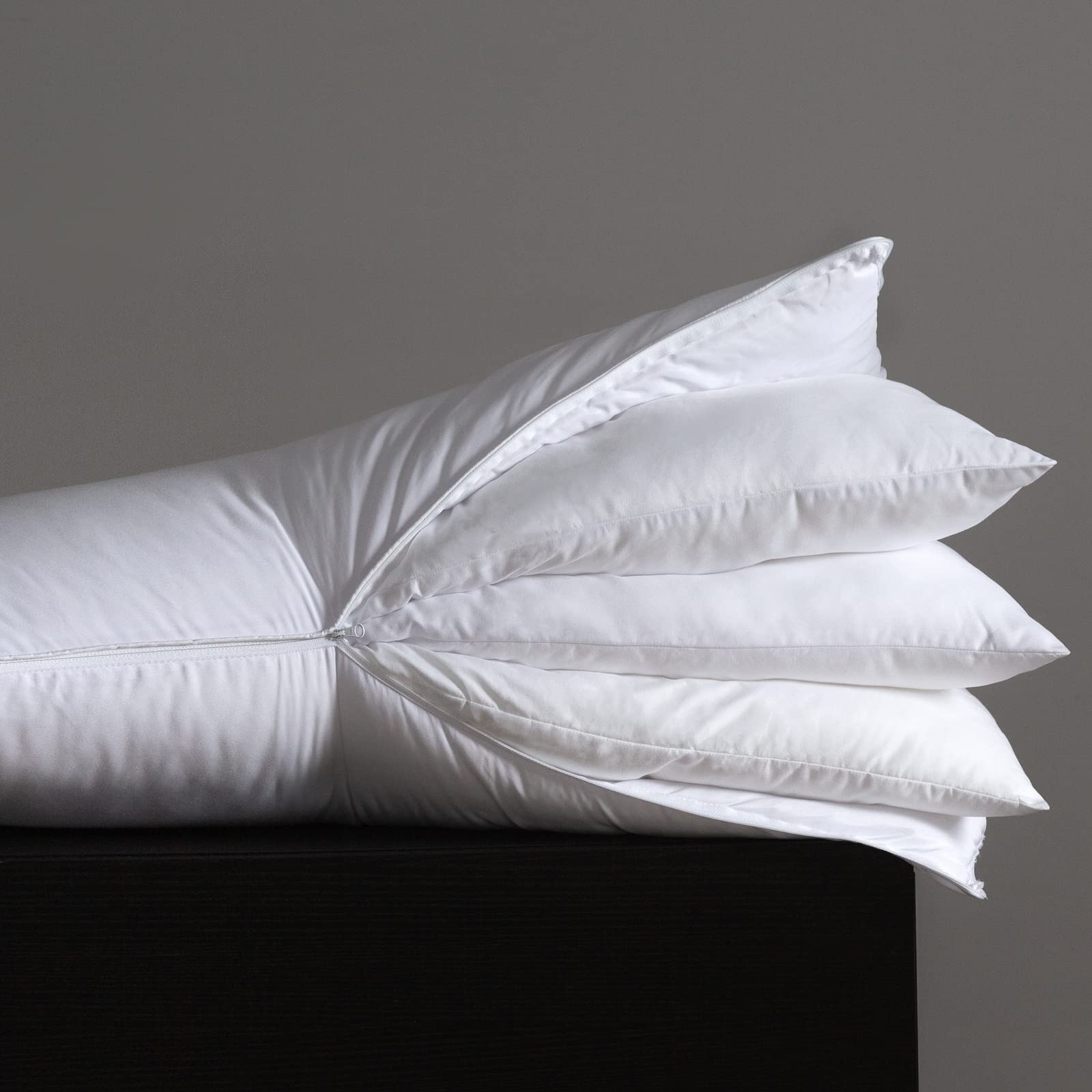 Foto 1 | Almohada De Tres Gansos, Capa Ajustable, Suave, Para Cama De Matrimonio - Venta Internacional.