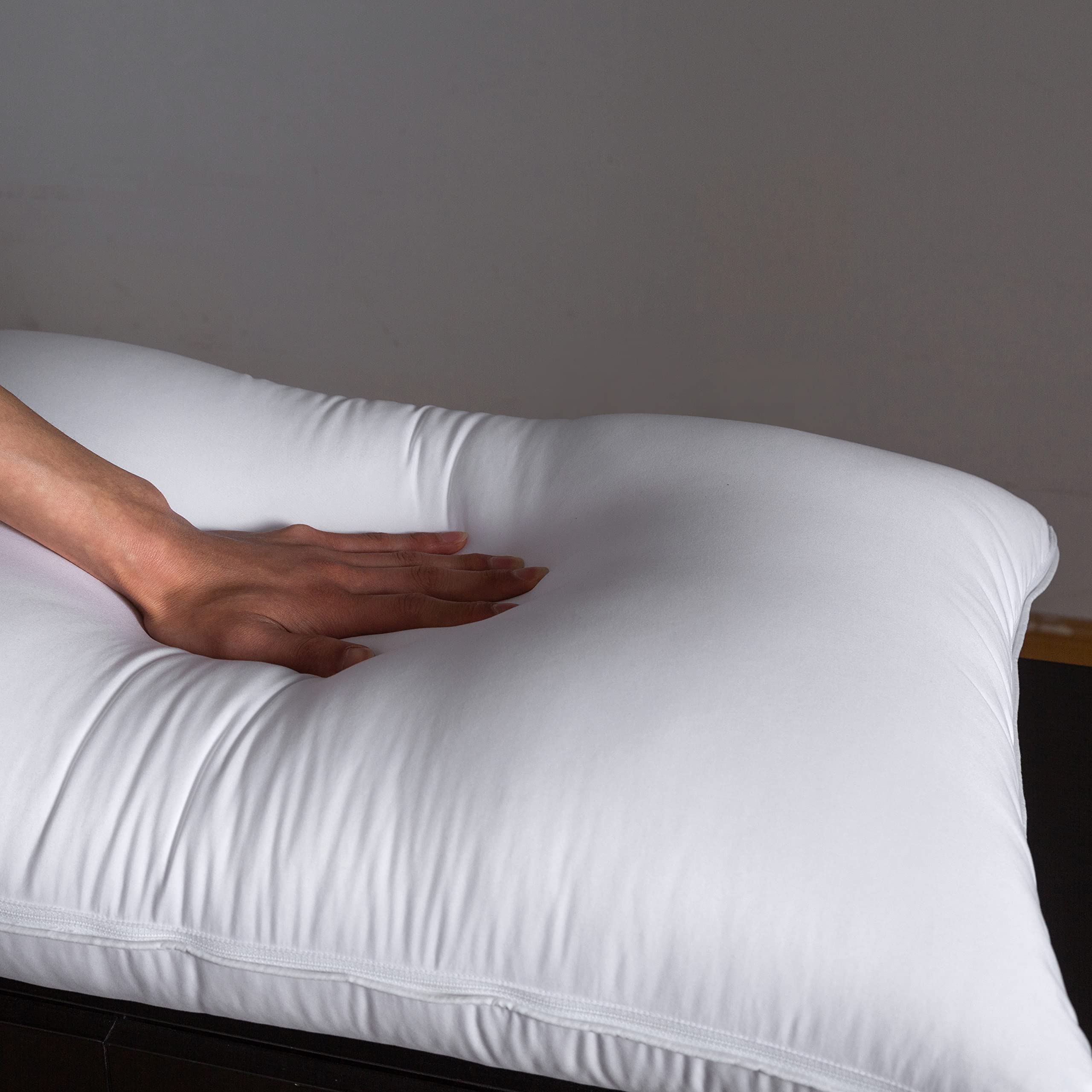Foto 4 pulgar | Almohada De Tres Gansos, Capa Ajustable, Suave, Para Cama De Matrimonio - Venta Internacional.