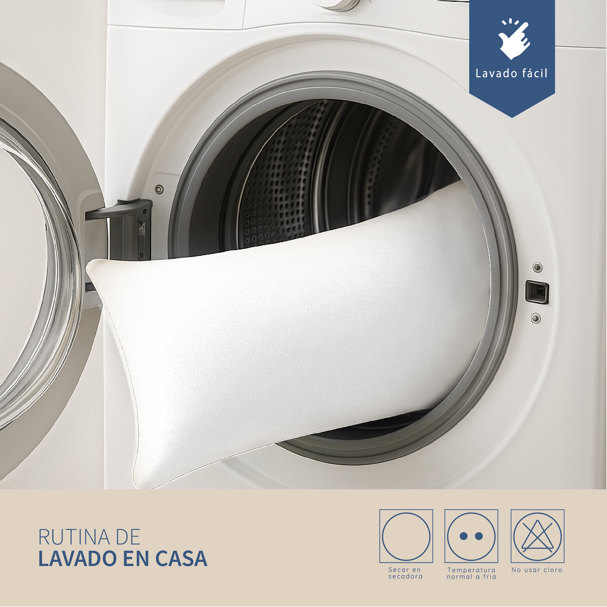 Foto 2 | Almohada Corporal Tesso Home Transpirable Color Blanco