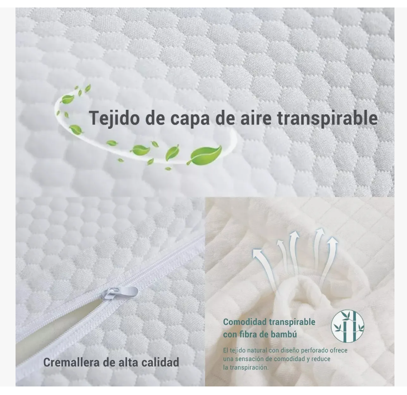 Foto 5 pulgar | Almohada Memoria Foam Gel Ortopedicas Cervical Regulable