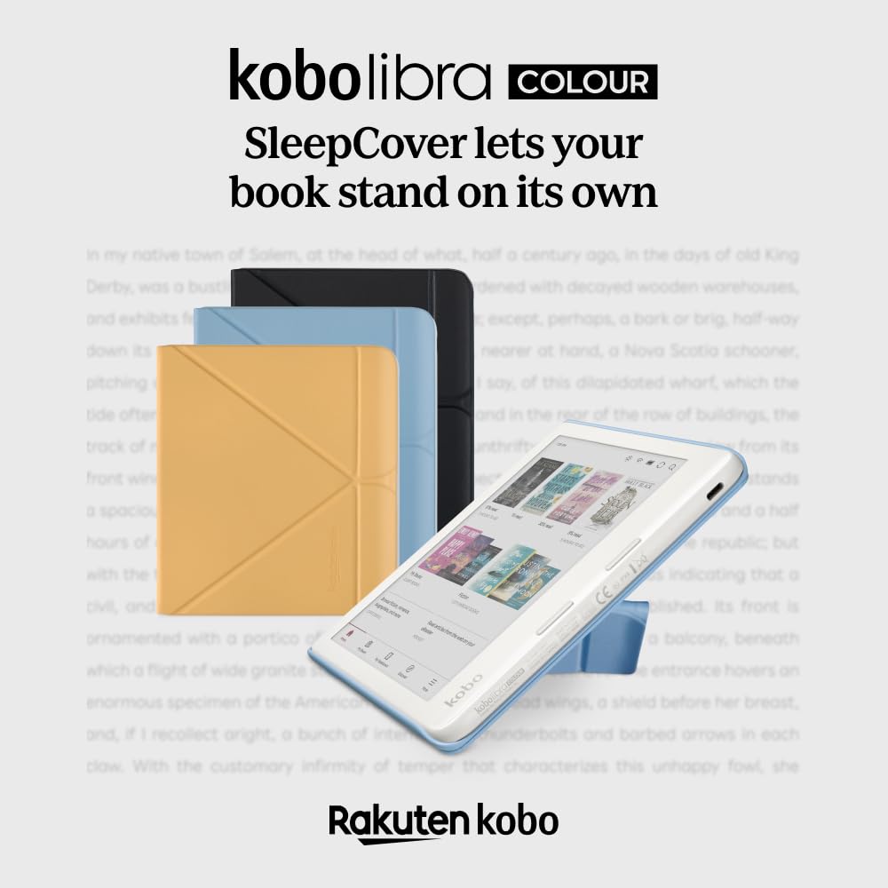 Foto 6 pulgar | Funda Kobo Libra Colour Sleepcover, Color Amarillo Mantequilla, Piel Vegana - Venta Internacional.