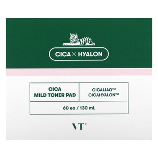 Foto 1 | Almohadilla De Tóner Vt Cosmetics Cica Mild 60 Pastillas 130 Ml - Venta Internacional.